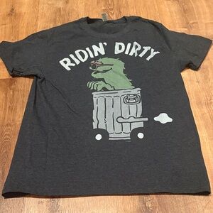 Sesame Street Oscar the Grouch Ridin' Dirty Graphic T-Shirt